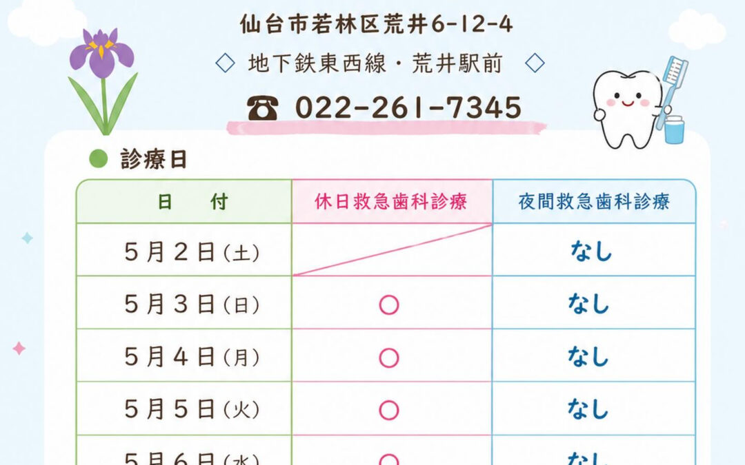 休日診療のお知らせです✨